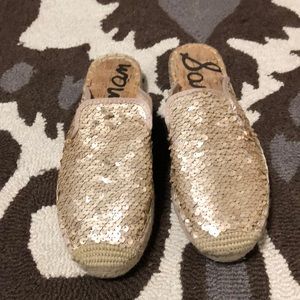 Sequin espadrille slides ❤️❤️